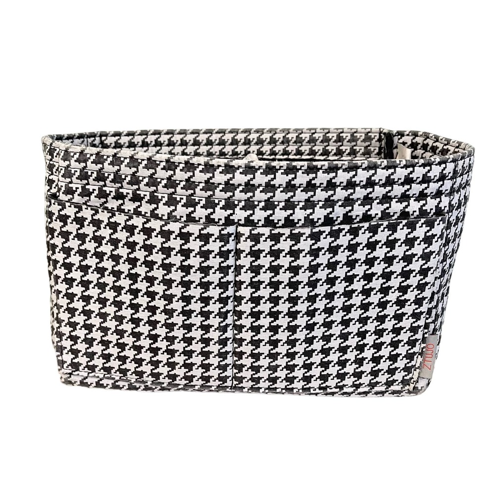 ZTUGO Women's Black Houndstooth Lightweight Versatile Universal Organizer